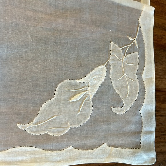 Set of 8 Vintage Silk and Cotton Table Mat embroidered - Picture 4 of 17